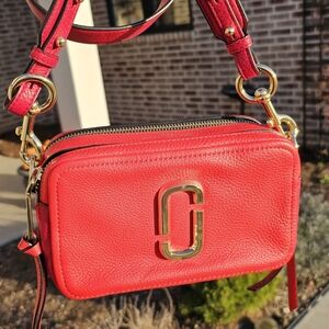 Marc Jacobs Red Softshot Crossbody Bag